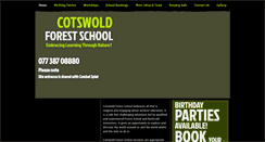 Desktop Screenshot of cotswoldforestschool.co.uk