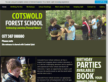 Tablet Screenshot of cotswoldforestschool.co.uk